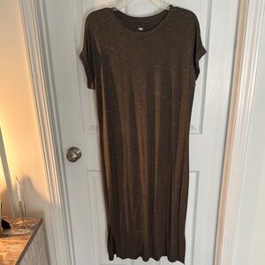 Olive Green Casual Dress